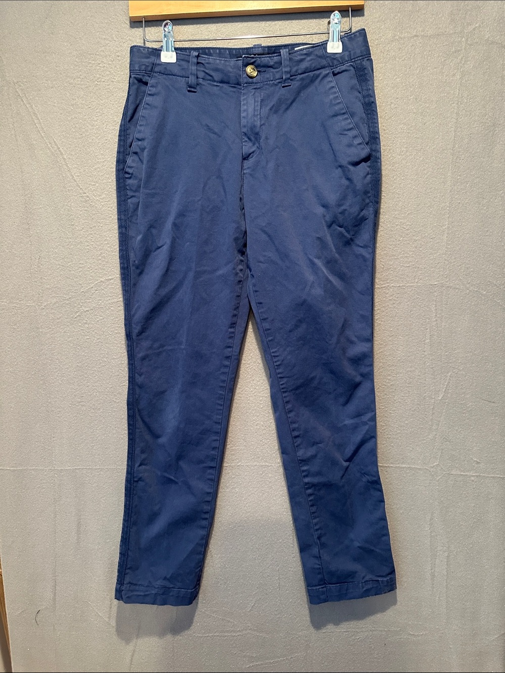 Quince Navy Straight-Leg Women's Chinos